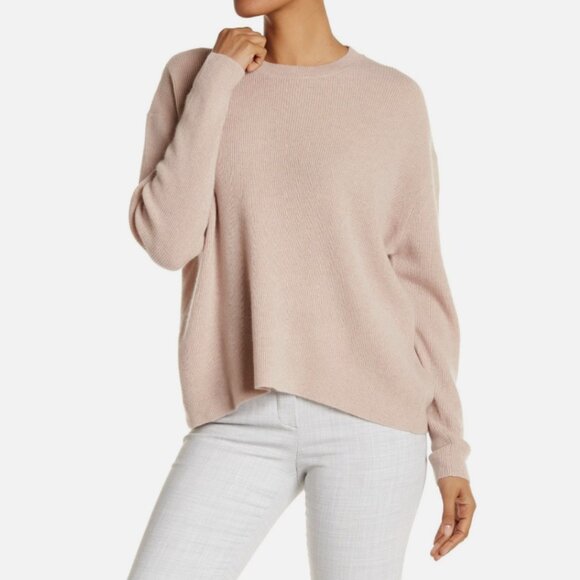360 Cashmere Sweaters - NWT 360 Cashmere Cynthia Ribbed Knit Crew Neck Cashmere Sweater Rose XS,S,M $288